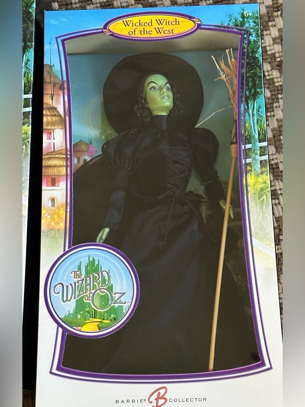 NWT Vintage Wicked Witch of the West Barbie Collector Doll - Black & Green